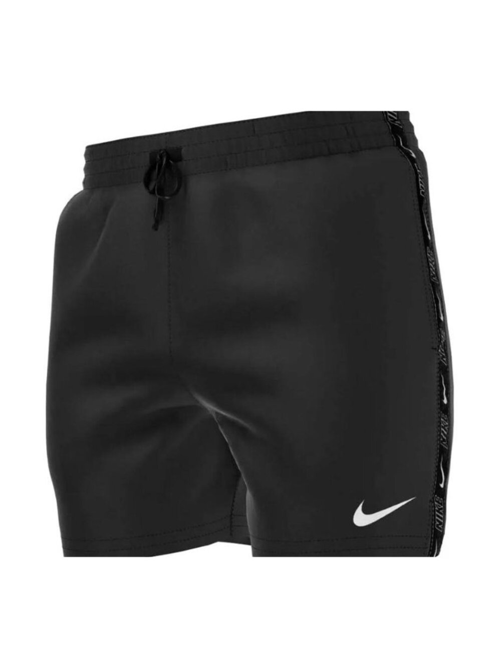 Nike Volley 5" Logo Tape Swim Shorts BLK NESSD512-001 Men's Medium New with Tags
